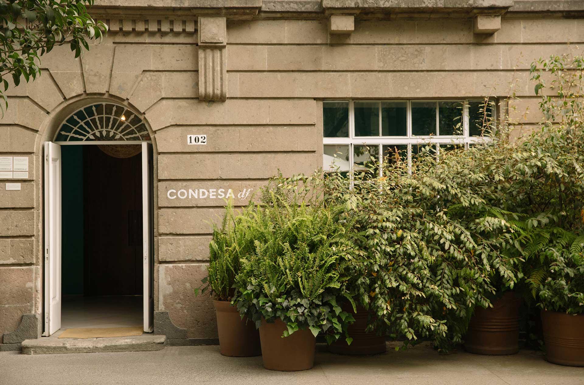 Hotel exterior at Condesa DF.